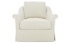 Amelie Cloud Skirted Swivel Chair