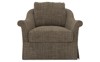 Amelie Acorn Skirted Swivel Chair