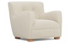 Braemar Whipped Cream Textured Bouclé Chair