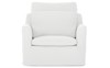 Cisco Home Donato Pure White Linen Slipcovered Chair
