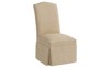 Temi Champagne Performance Velvet Skirted Side Chair