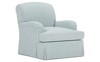 Felicity Coastal Sky Performance Skirted Swivel Chair