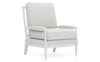 Coralie Garden Mist Sunbrella Interiors Botanical Vintage White Chair