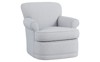 Oriel Sea Breeze Sunbrella Interiors Stripe Swivel Chair