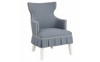 Annika Nantucket Blue Performance Skirted Occasional Chair