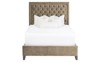 Arden Champagne Performance Velvet Bed - Queen