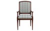 Evaline Seine Blue Stripe Dining Arm Chair