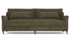 Halton Tuscan Olive Velvet Sofa - 87"