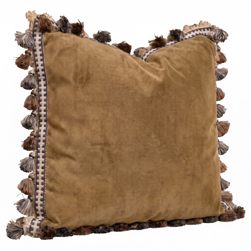 Declan Turmeric Throw Pillow - 22x22
