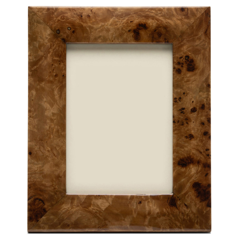 Pigeon And Poodle Narvik Rustic Dark Brown Burl Maple Veneer Picture Frame - 5x7