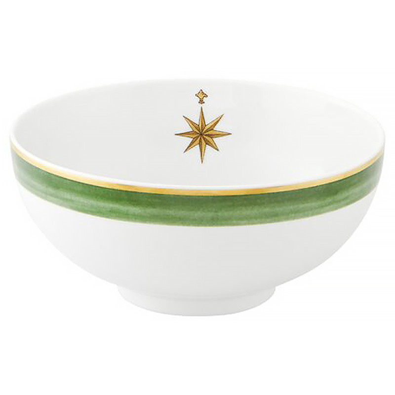 Amazonia Global Bazaar Green Porcelain Soup Bowl - Set of 4
