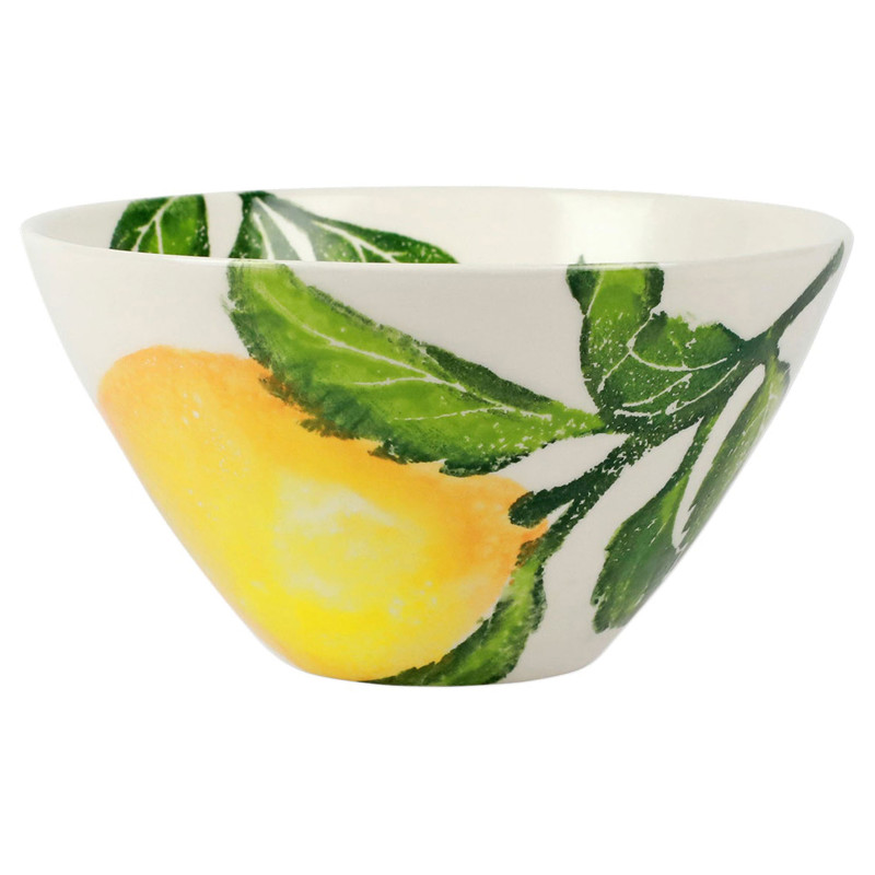 Limoni Modern Classic White Stoneware Cereal Bowl