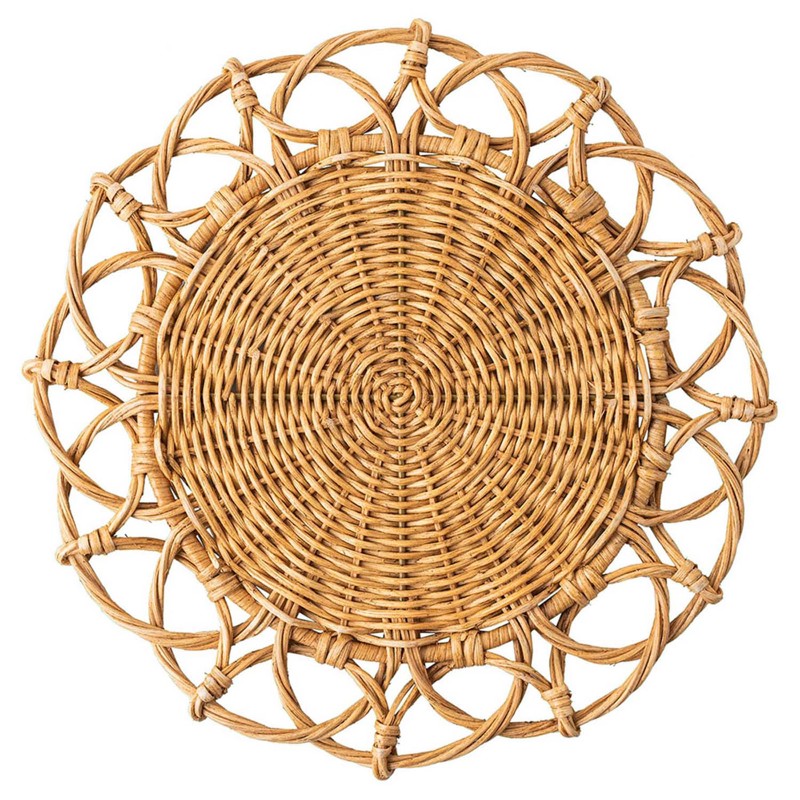 Juliska Provence Coastal Beach Natural Rattan Woven Placemat