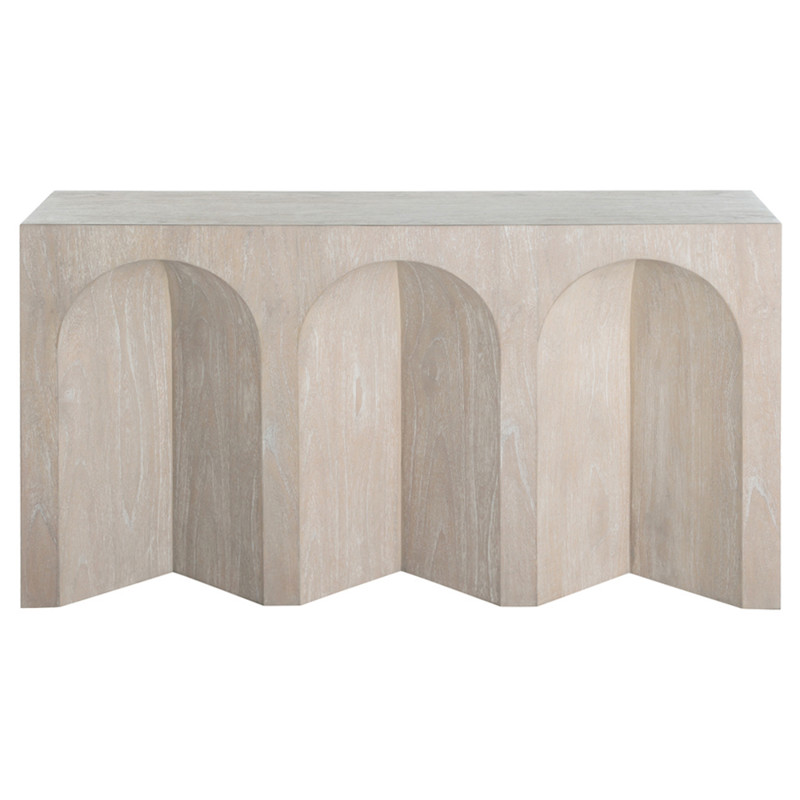 Arlee Modern Classic Beige Wood Console Table