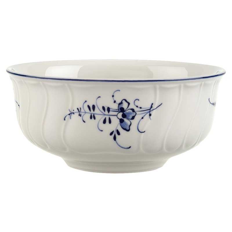 Old Luxembourg French Country White Porcelain Soup Bowl