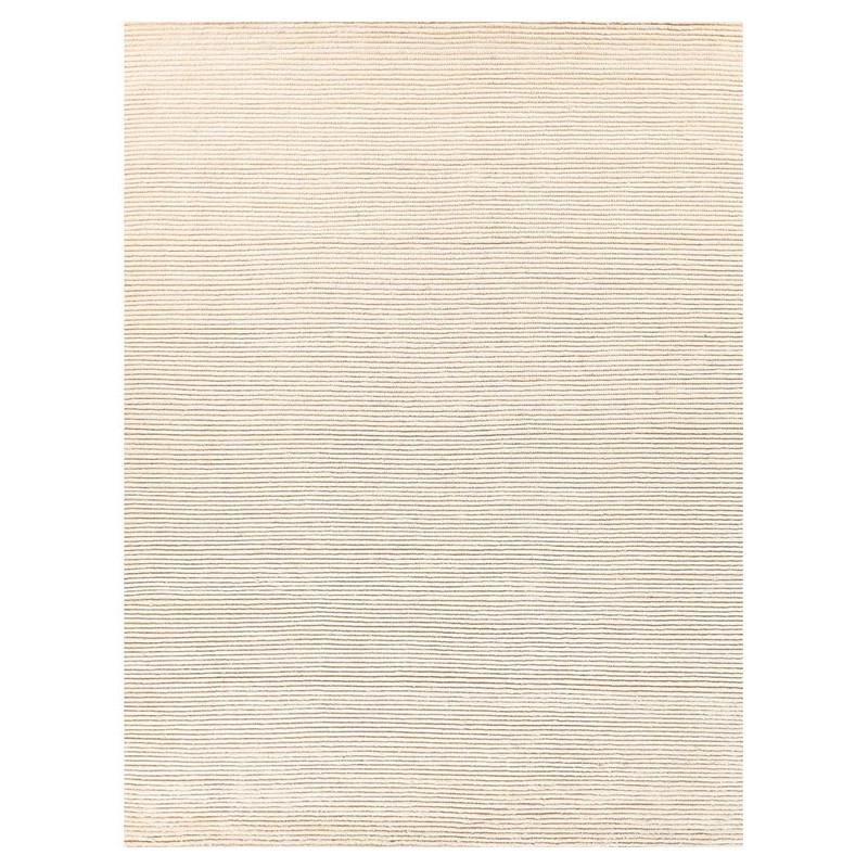 Simon Modern Classic Cream Wool Textured Solid Hand Knotted Rug - 6'x9'