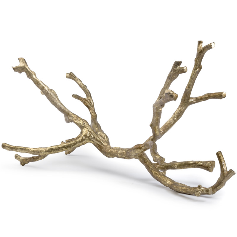 Golden Modern Gold Branch Sculpture
