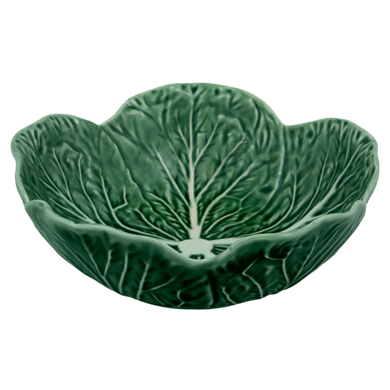 Cabbage French Country Green Stoneware Cereal Bowls - Set of 4