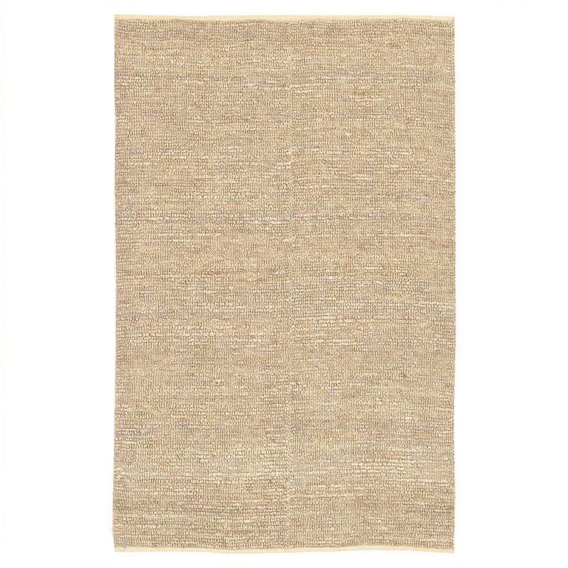 Nakeru Coastal Beach Beige Solid Natural Jute Rug - 6'x9'