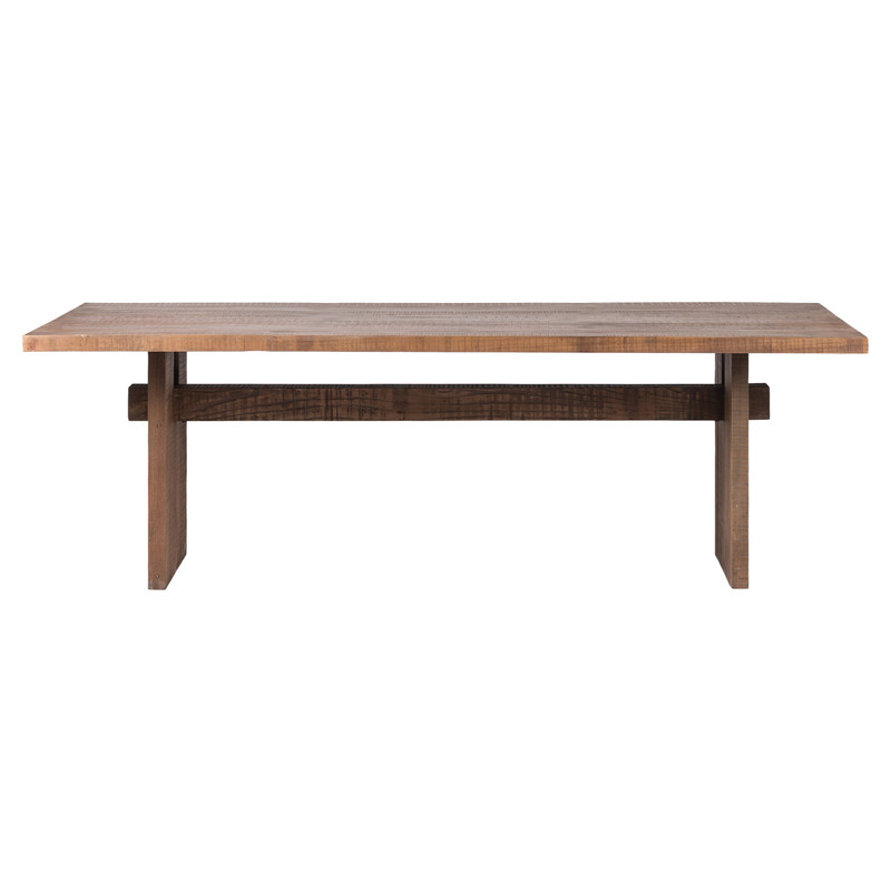 Aisha Rustic Lodge Brown Solid Reclaimed Wood Rectangular Dining Table ...