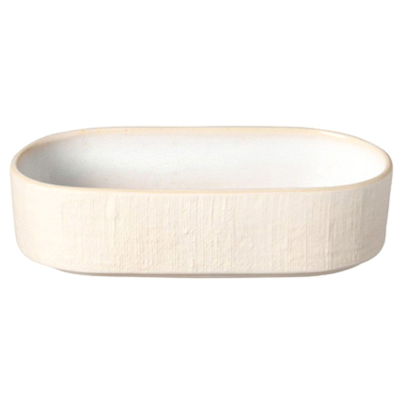 Nótos Modern Classic Dune Path Stoneware Deep Oval Serving Tray