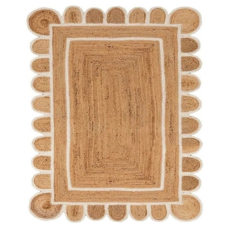 Belinda Coastal Beach Natural Jute Rug - 5'x7'