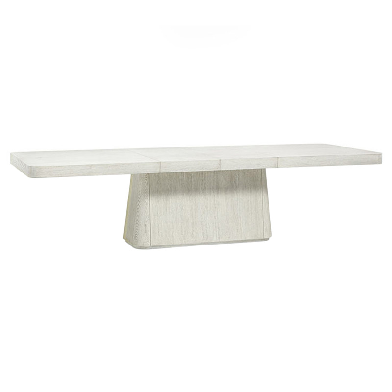 Palecek Ellis Whitewash Wood Rectangular Extendable Dining Table - 80-120"W