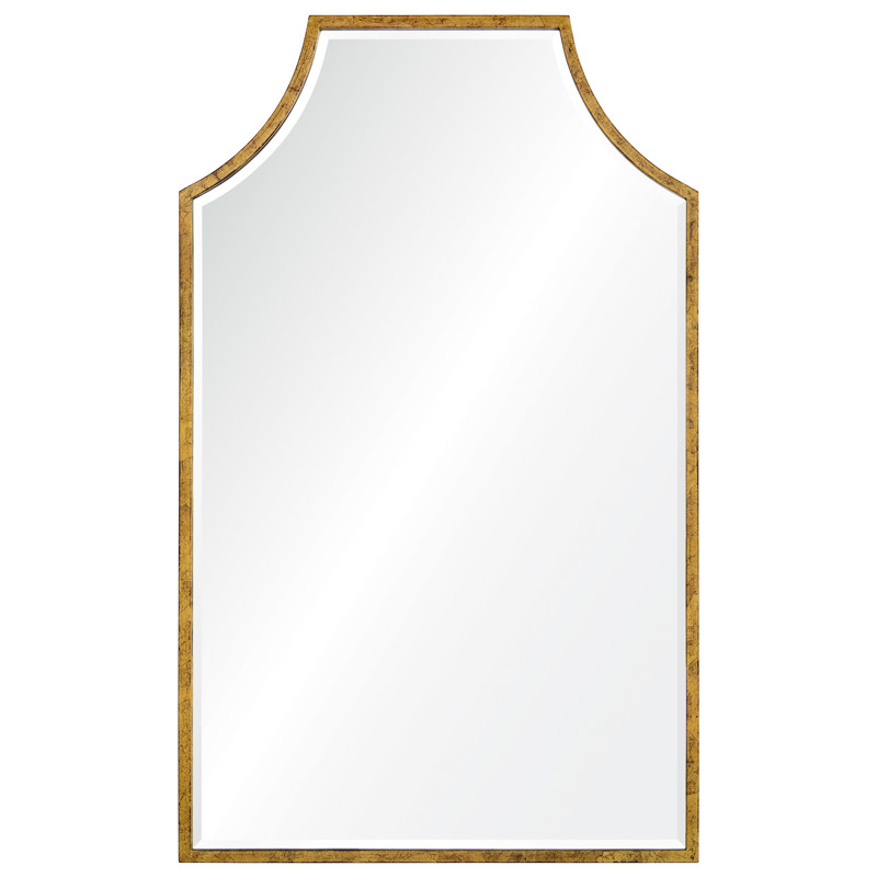 Gerta Modern Classic Gold Leaf Wall Mirror