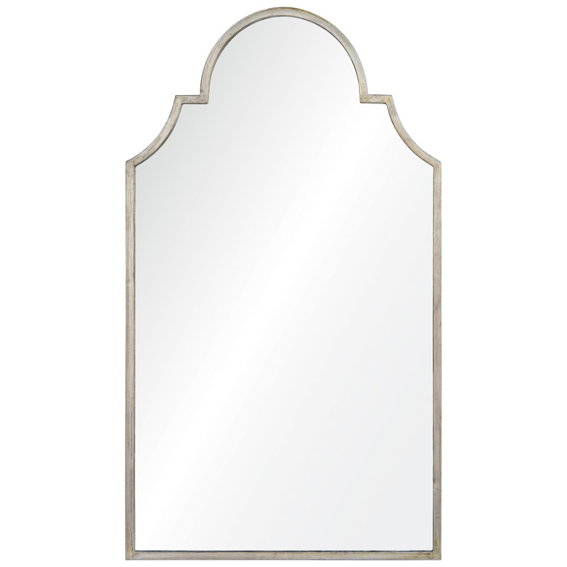 Patricia Hollywood Regency Silver Leaf Wall Mirror