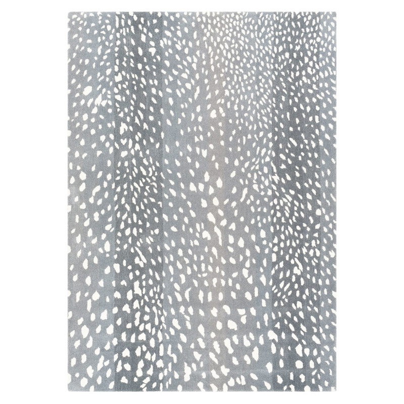 Eleanor Modern Classic Grey Wool Animal Patterned Rug - 4'x6'