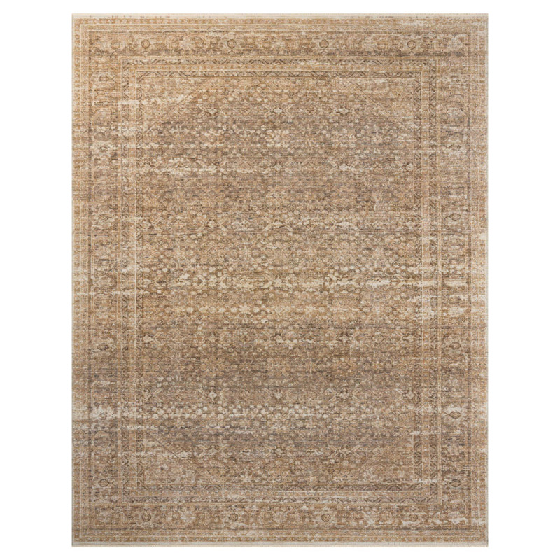 Hestia Global Bazaar Natural Vintage Patterned Rug - 9'x12'