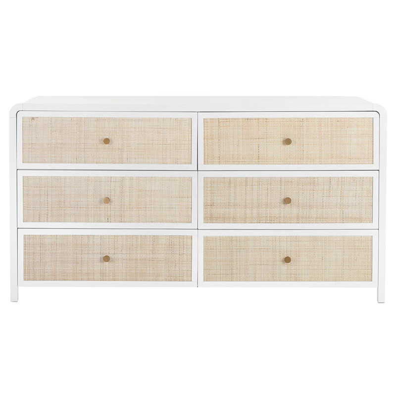 white dresser oak Beacon 6-Drawer assembly required Viceray Collections Crafted Oak 8-Drawer