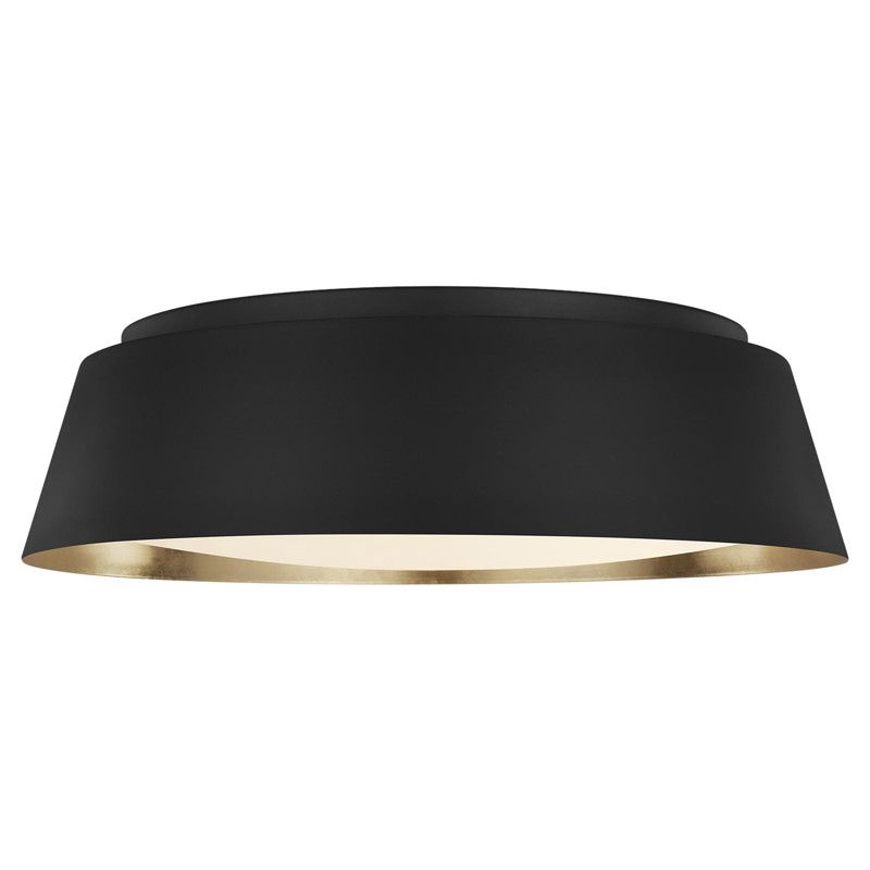 Visual Comfort Studio Asher Modern Classic Midnight Black Flush Mount ...