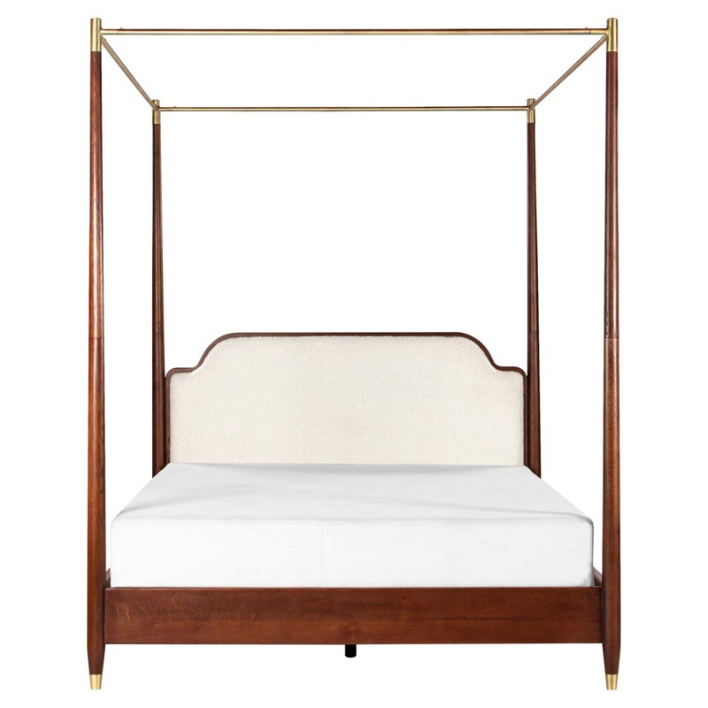 Selena Oak Canopy Bed