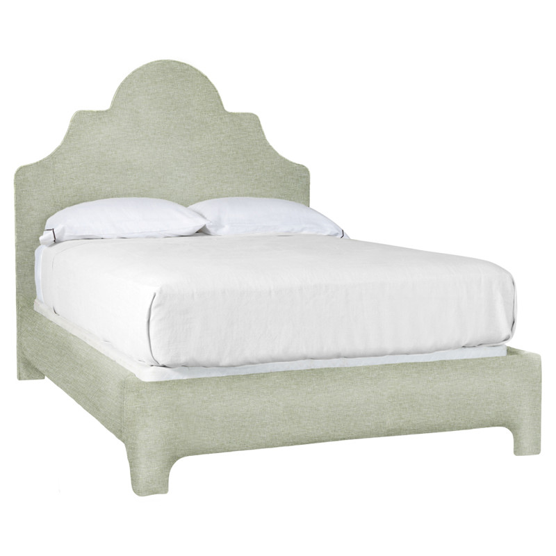 Louise French Country Light Green Bed - Queen