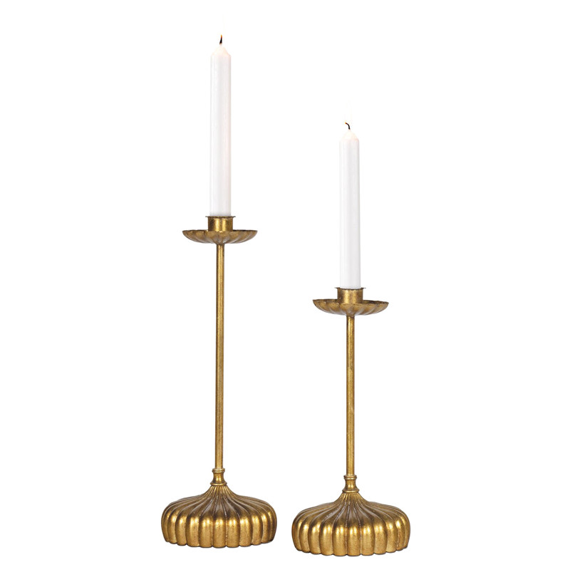 Clove Gold Candle Holder Set