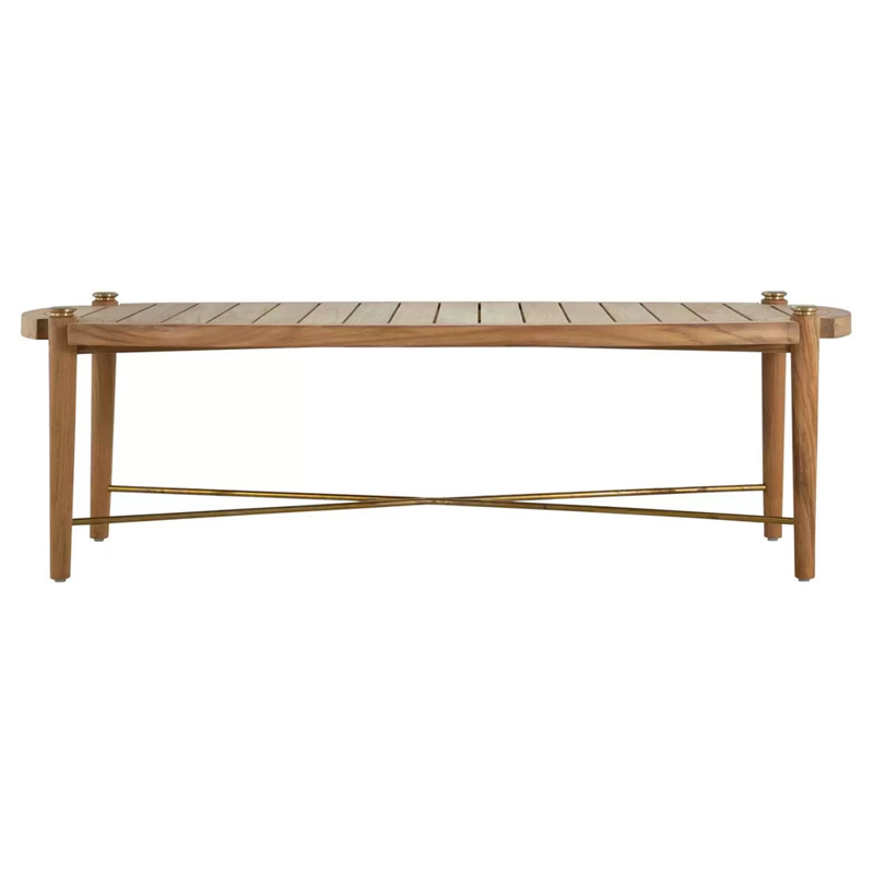 Pacifica Coastal Natural Teak Oval Outdoor Coffee Table