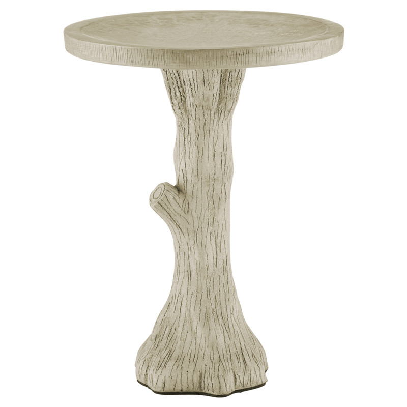 Evelyn French Country Grey Concrete Bird Bath - Small