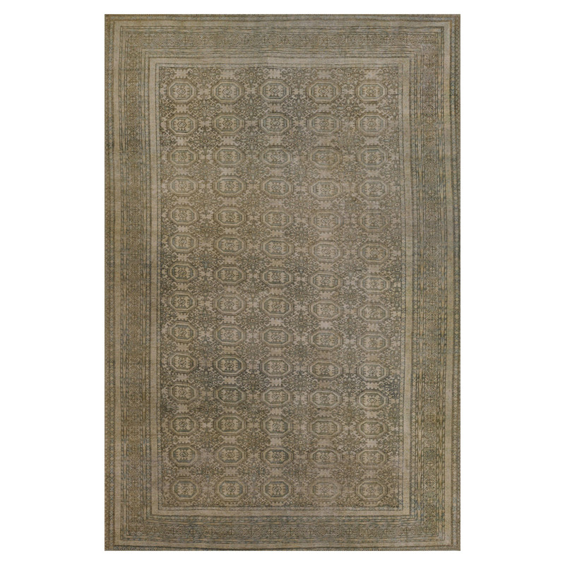 Galvin Updated Traditional Green Oriental Patterned Rug - 5'x7'6"