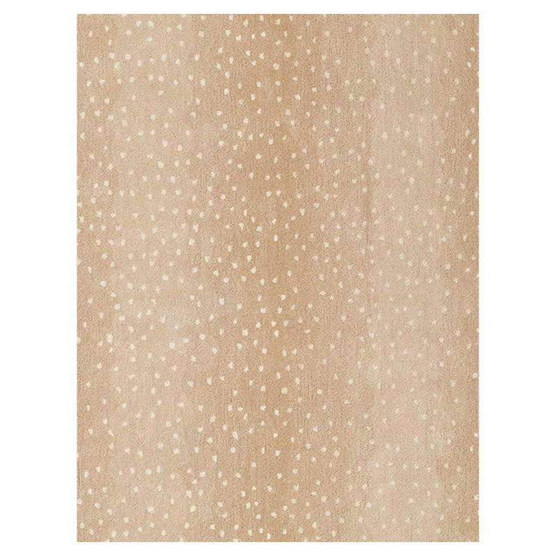 Hayde Modern Classic Beige Ombre Wool Animal Patterned Rug - 7'9"x9'9"