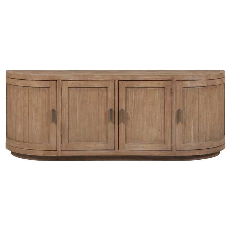 Neriah Rustic Lodge Brown Reclaimed Wood Media Cabinet - 71"