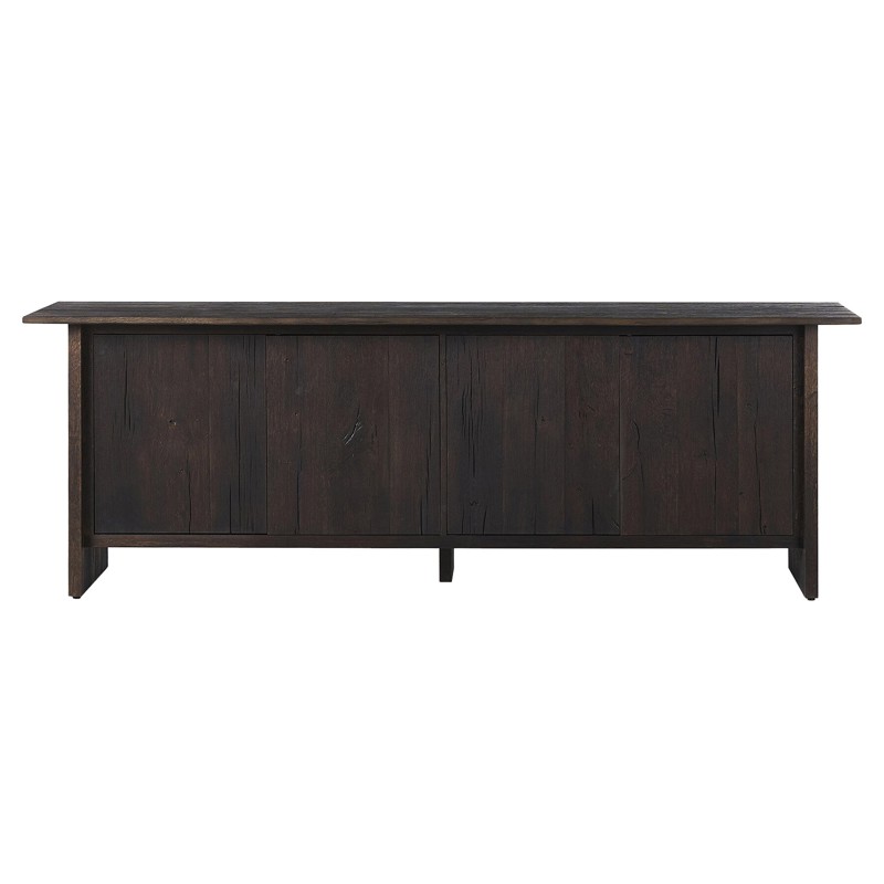 Irish Rustic Lodge Burnt Oak Midea Cabinet - 99"