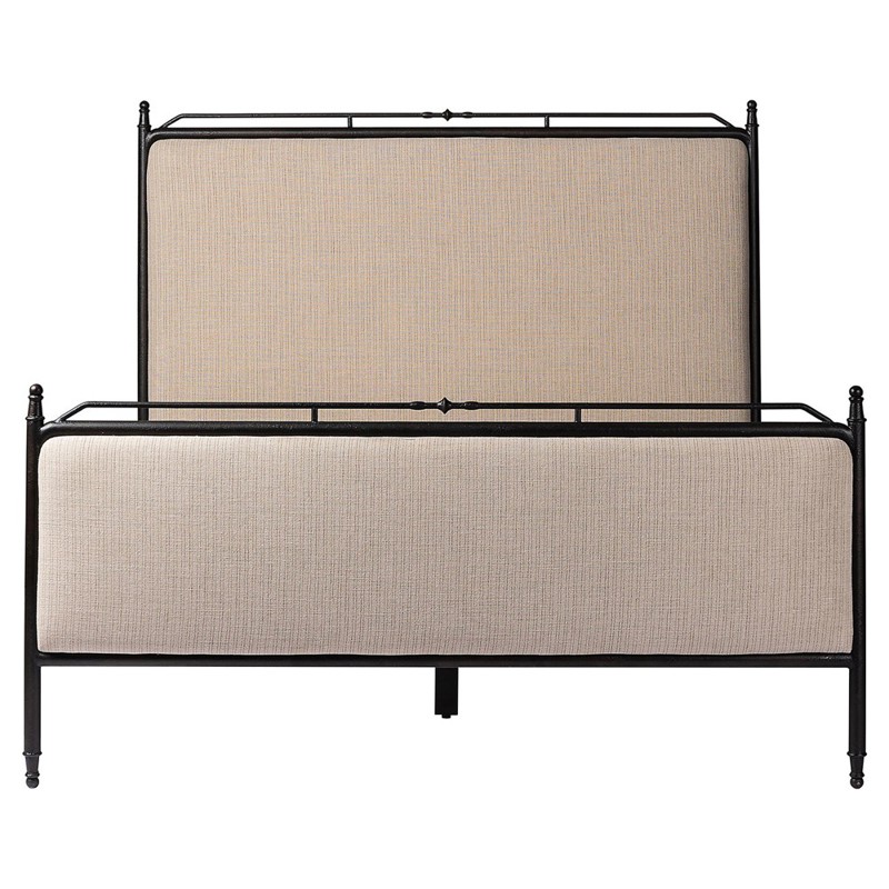 Leyla Laine Natural Iron Bed - Queen by Four Hands