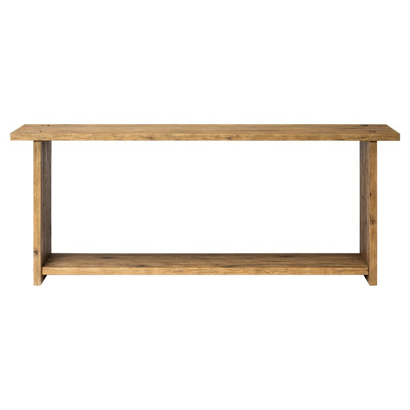 Zeno Distressed Blonde Oak Console Table