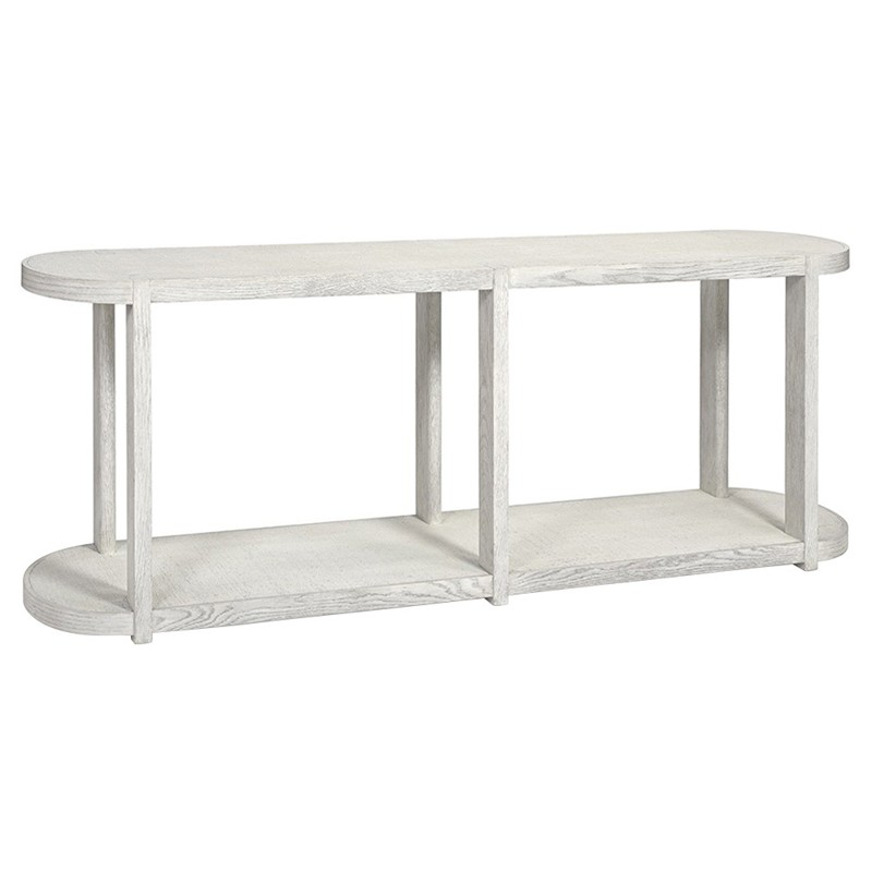 Palecek Astoria Modern Classic Whitewash Hardwood Console Table - 84"