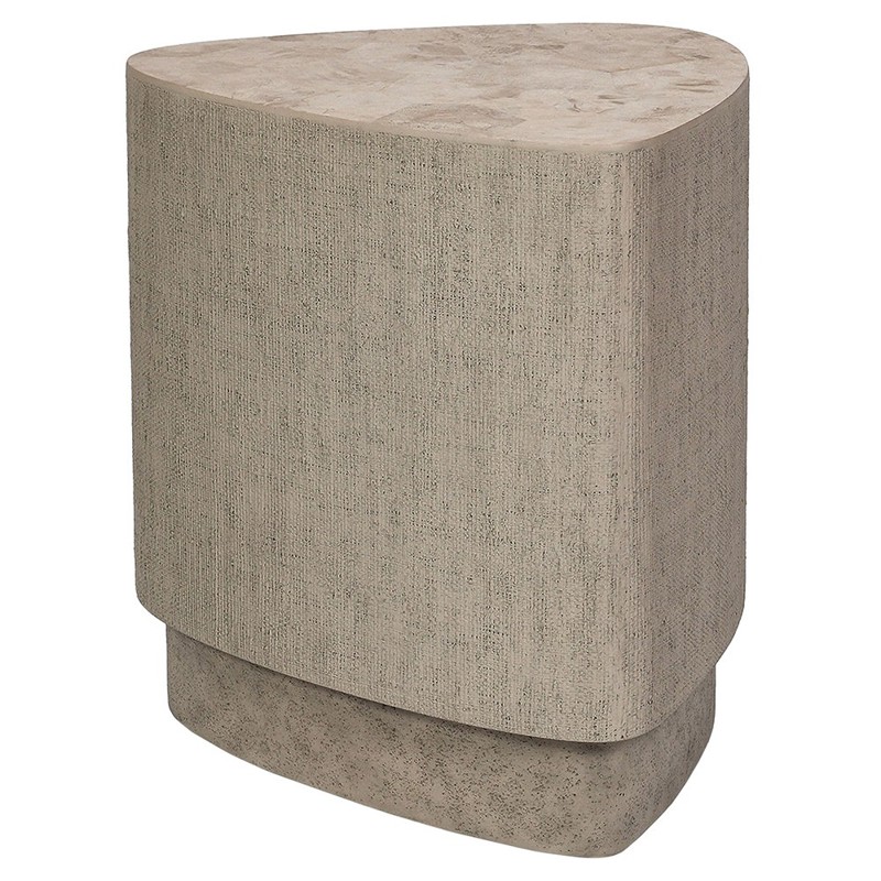 Palecek Holland Coastal Beach Natural Resin Outdoor Side Table