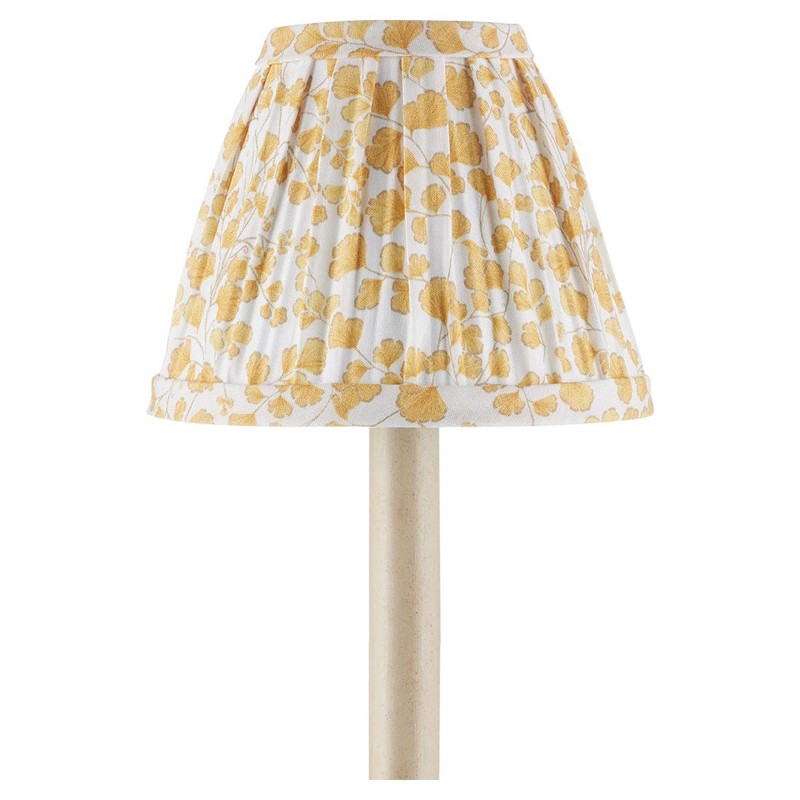 Mirelle Traditional Yellow Fern Tapered Chandelier Shade