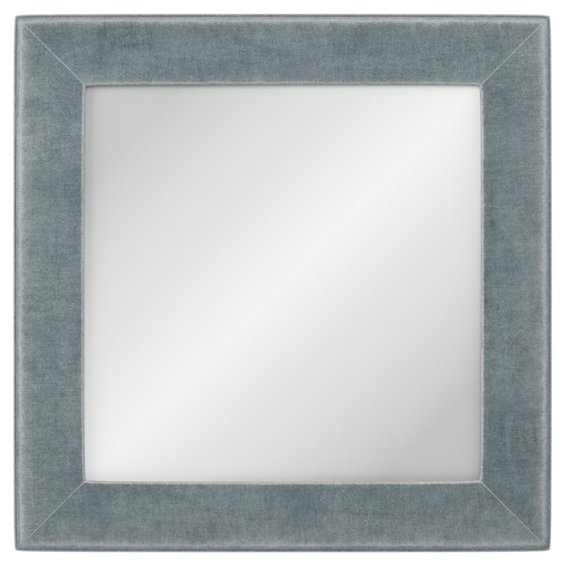 Cisco Home Isabel Traditional Apollo Slate Blue Upholstered Wall Mirror