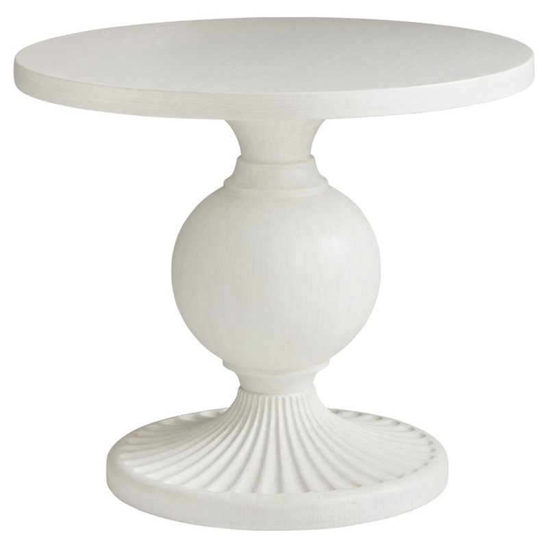 Marco French Country White Wood Round Entry Table - 36"
