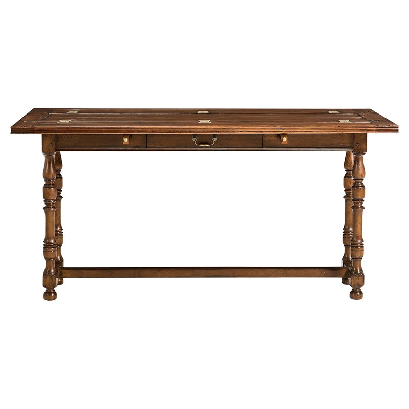 Jeremiah Updated Traditional Brown Acacia Extendable Console Table